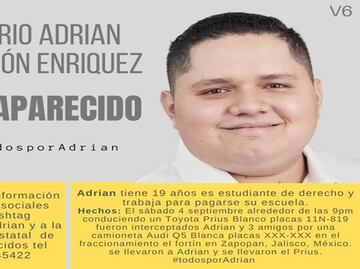 Desaparece estudiante de la Universidad de Guadalajara