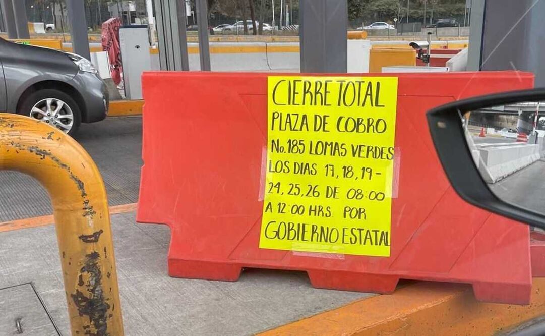 Estas vialidades de Naucalpan permanecerán cerradas durante 2 semanas. Foto: Especial 