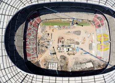 El Estadio Azteca se pone a tono rumbo al Mundial 2026; imágenes exclusivas