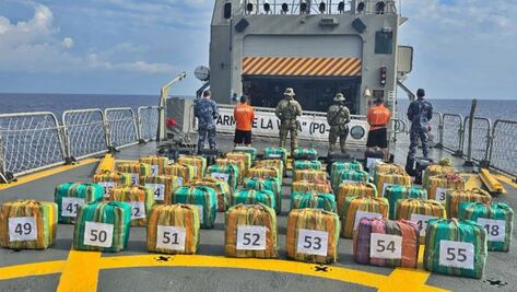 FOTOS: Asegura Marina cerca de dos toneladas de cocaína frente a las costas de Chiapas