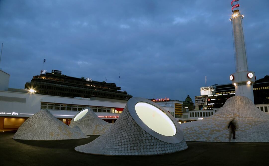Exterior del museo de arte contemporáneo Amos Rex de Helsinki. Foto: EFE/ALA Architects