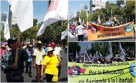 Sale marcha del Ángel rumbo a Segob