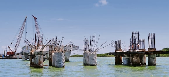Construyen en Cancún “puente dentro de puente” para salvar caverna