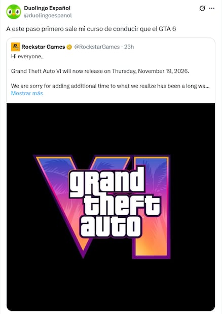 Publicación de Duolingo. Foto: X
