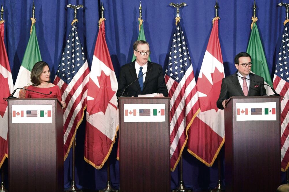 Pese a que la administración de EU ha cuestionado si el TLCAN es justo, sólo 30% dice que México se beneficia más, y 20% considera que favorece a Canadá (ARCHIVO EL UNIVERSAL)