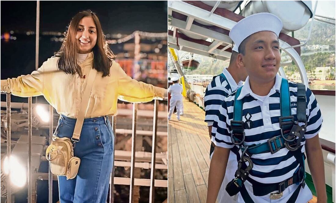 América Yamileth Sánchez y Adal Jair Marcos fueron las dos víctimas mortales del accidente del Buque escuela ARM Cuauhtémoc. Fotos: Especiales