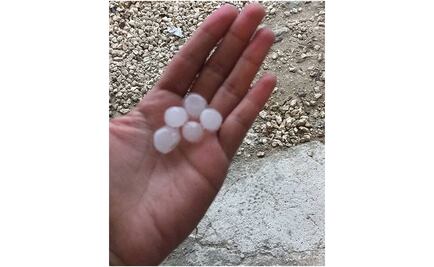 Sorprende a Cancún inusual granizada