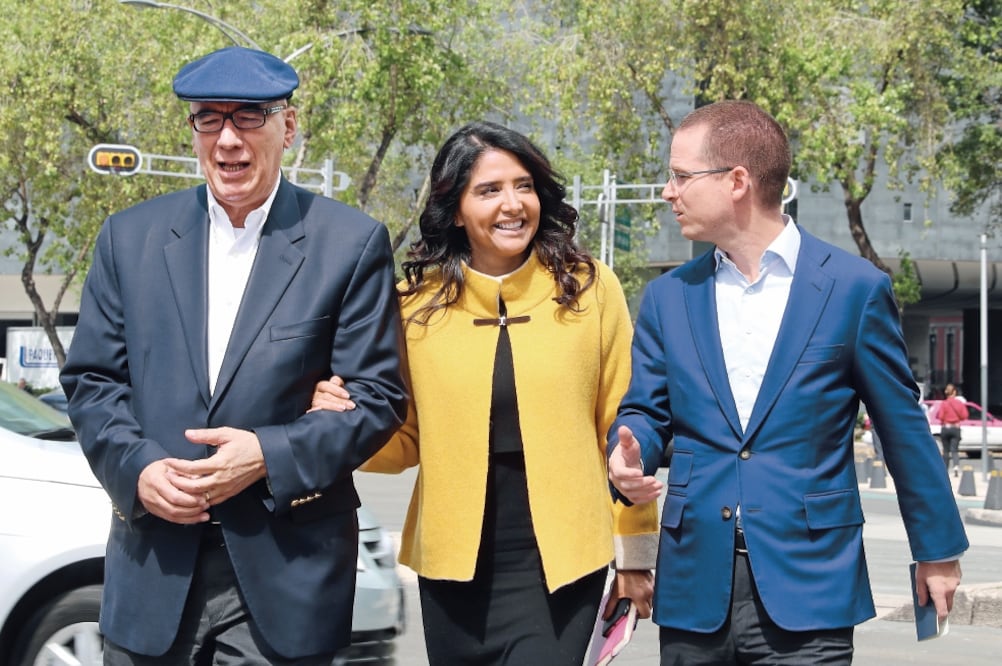 El Frente Ciudadano por México está integrado por los dirigentes de MC, Dante Delgado; Alejandra Barrales, del PRD, y Ricardo Anaya, del PAN. (ARCHIVO EL UNIVERSAL)