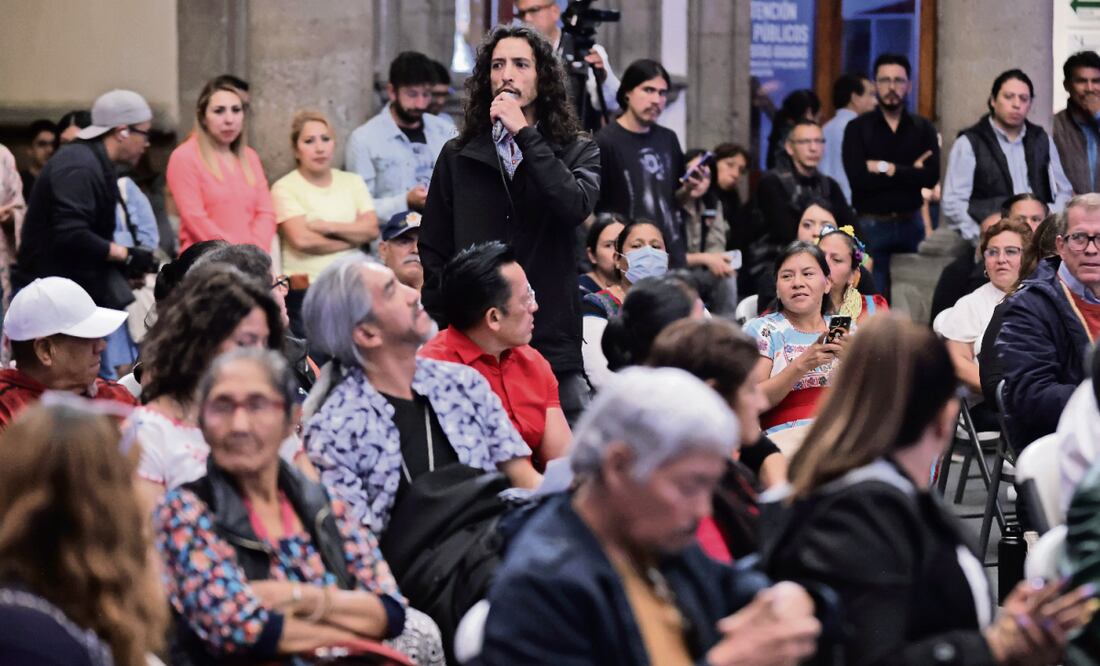 La tarde de ayer se llevó a cabo el primer foro temático Arraigo Local: Identidad, Memoria, Cultura y Vida Comunitaria, en el Museo de la Ciudad de México, donde ciudadanos se expresaron contra la gentrificación. Foto: Fernanda Rojas / EL UNIVERSAL