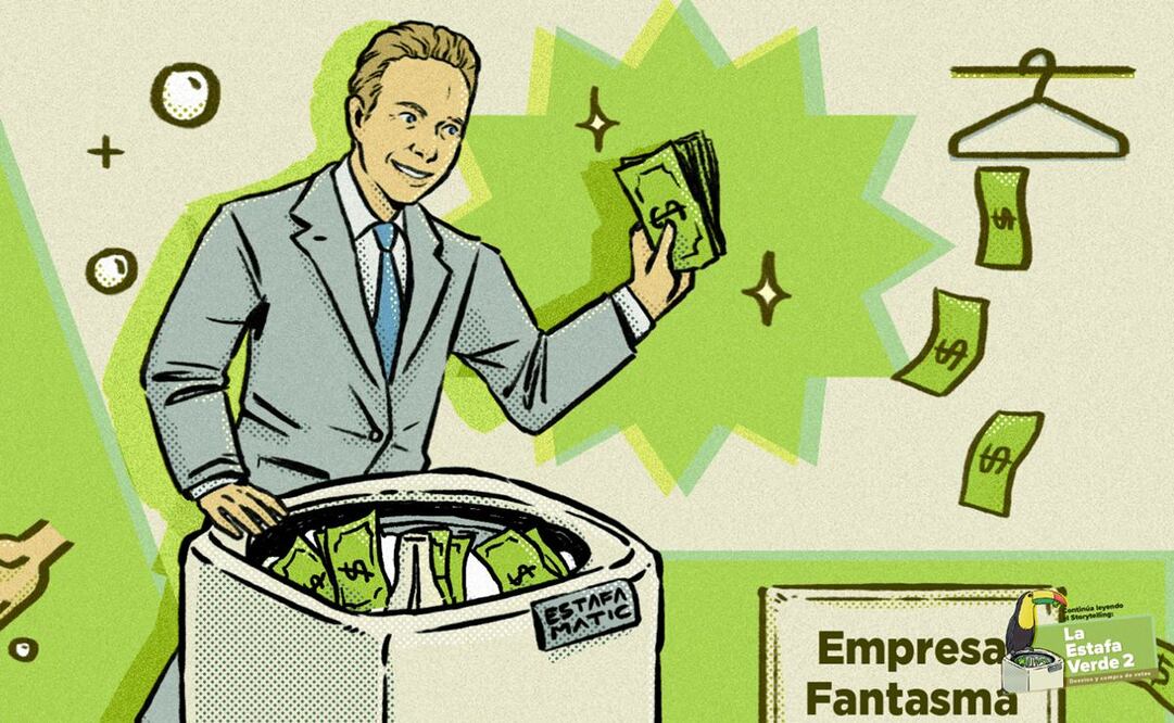 La estafa verde. Ilustración: MCCI