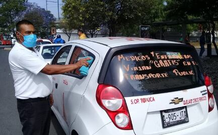 Ofrecen transporte gratuito a personal médico ante Covid-19 en Edomex