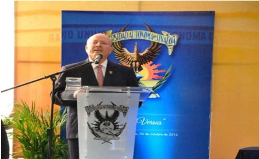 Juan Elogio Guerra Liera, rector de la Universidad Autónoma de Sinaloa. (Foto: Vía: Facebook Universidad Autónoma de Sinaloa)