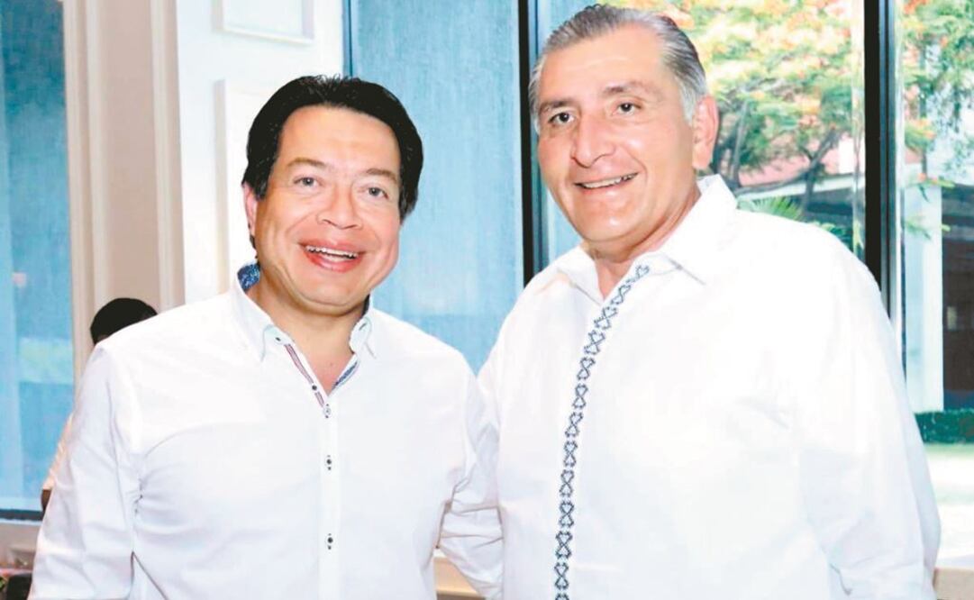 Mario Delgado junto a Adán Augusto cuando tenía el cargo de gobernador de Tabasco/ Foto: Tomada de Twitter