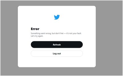 "Algo salió mal", principal falla en Twitter al cargar perfil de usuario