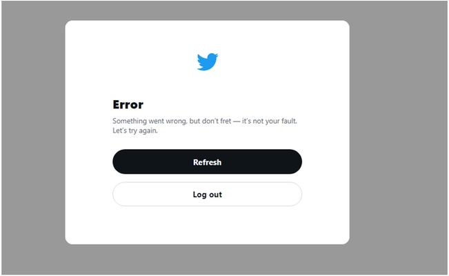 "Algo salió mal", principal falla en Twitter al cargar perfil de usuario