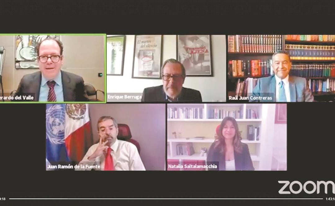 El embajador Juan Ramón de la Fuente participó en un seminario virtual organizado por el Aspen Institute. Foto: ESPECIAL