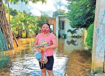 Pierden de nuevo su hogar tras paso de "Delta", en Mérida