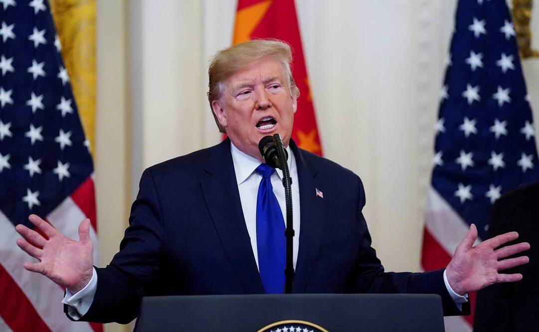 El presidente de Estados Unidos, Donald Trump, el tercer presidente en enfrentarse a un juicio político en Estados Unidos (Foto: Reuters)