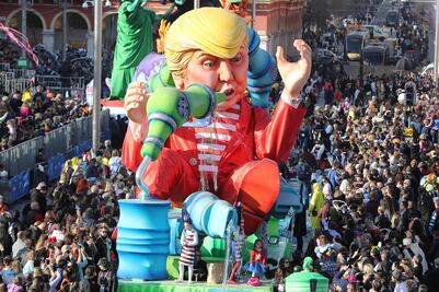 Carnavales se mofan de Donald Trump