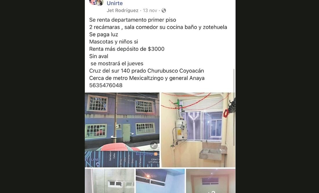 Alertan de engaño inmobiliario desde redes sociales