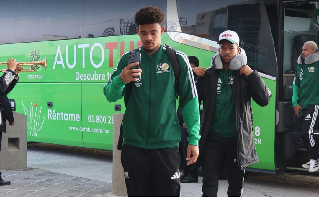 La Selección de Sudáfrica ya está en Pachuca. FOTO: ESPECIAL