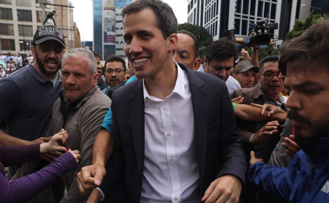 El presidente del Parlamento venezolano, Juan Guaidó, en Caracas (Foto: EFE)
