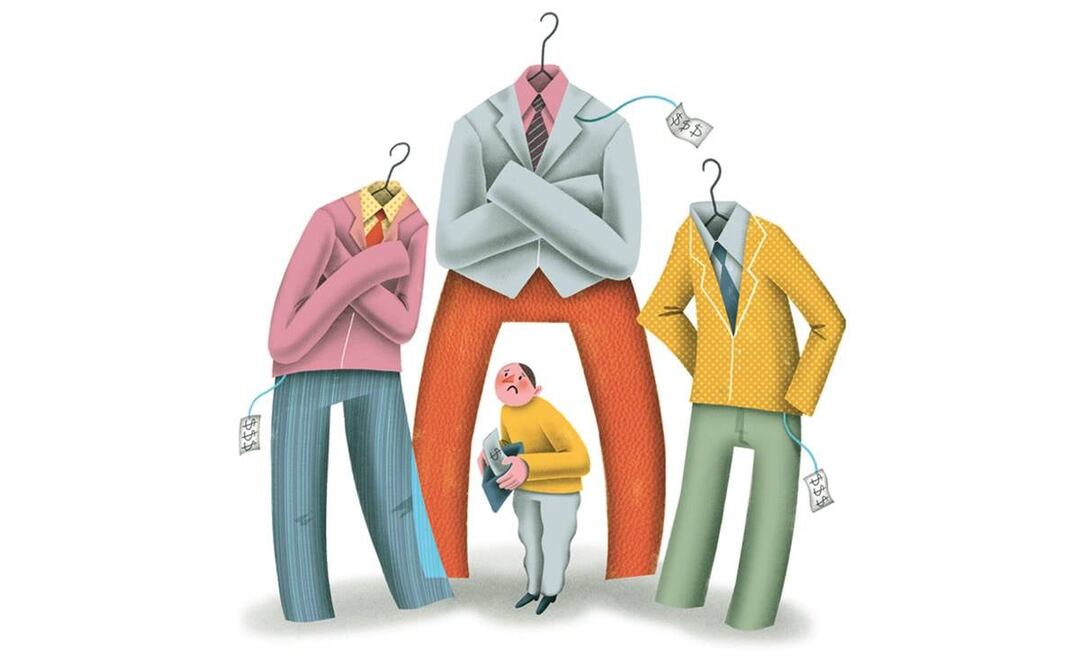 Ropa para hombres. Ilustración: Ani Cortés 