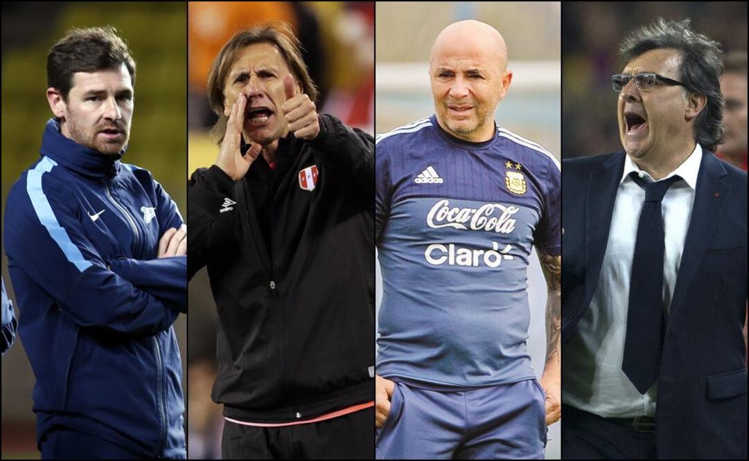 André Villas-Boas, Ricardo Gareca, Jorge Sampaoli, Gerardo Martino. Especial.