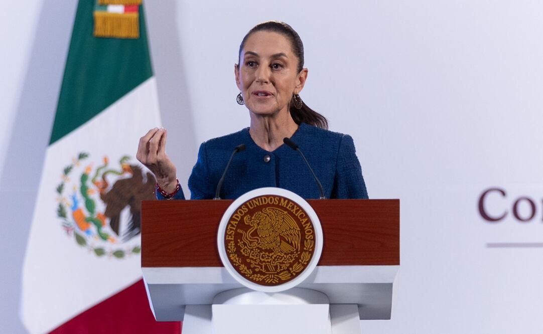 La presidenta Claudia Sheinbaum en su conferencia matutina del 7 de noviembre del 2024. Foto: Salvador Corona / EL UNIVERSAL