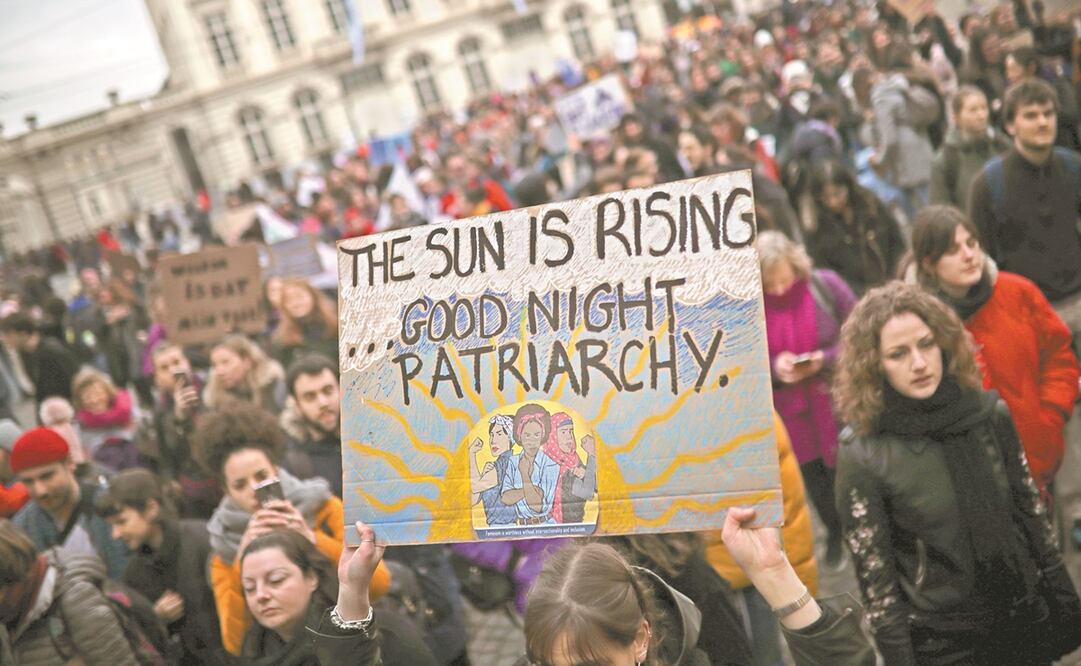 Manifestación por el Día Internacional de la Mujer, el 8 de marzo de 2020, en Bruselas. Foto: Francisco Seco. AP