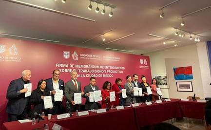 Firman Memorándum para promover trabajo digno en CDMX; buscan promover una ciudad productiva e incluyente