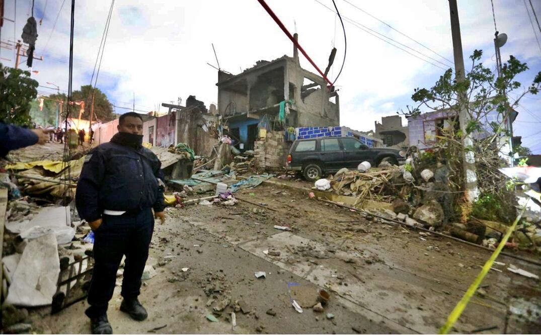 Explota polvorín en Chimalhuacán. Foto: Valente Rosas/EL UNIVERSAL