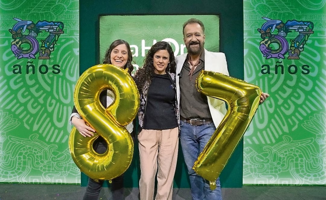 Luisa María Alcalde participó en el programa de Leonora Milán Fe y Javier Ramírez Gómez. Foto: Especial