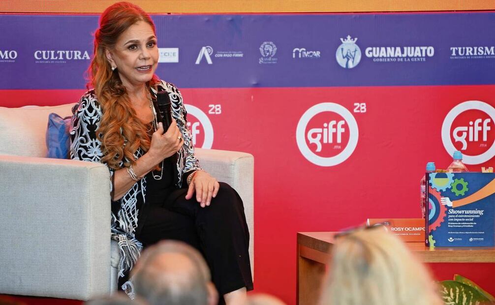 La ejecutiva ofreció una charla en Festival de Cine de Guanajuato. Foto: Giff