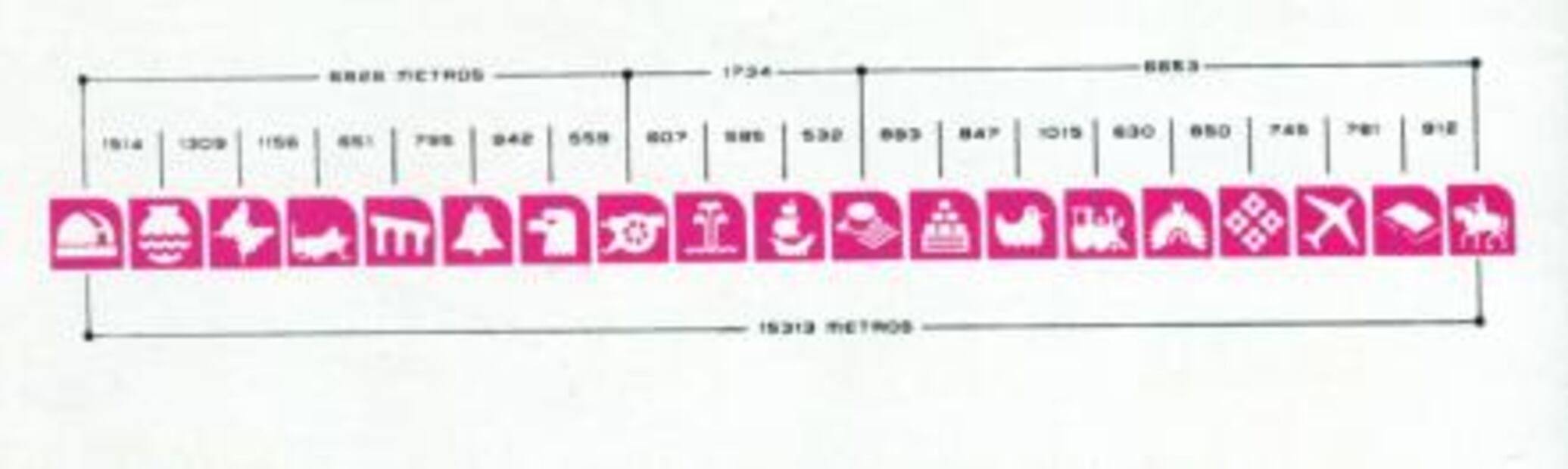 Símbolos del Metro: inspirados en el diseño de los Juegos Olímpicos México 68 