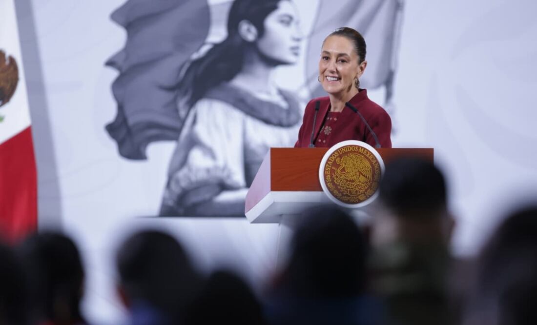 Conferencia mañanera de la presidenta Claudia Sheinbaum en Palacio Nacional (07/11/2025). Foto: Fernanda Rojas / EL UNIVERSAL