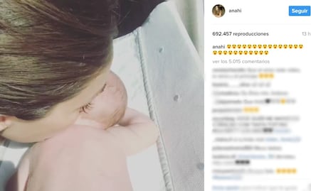 Anahí comparte amor por su hijo