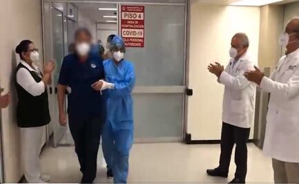 Despiden con aplausos a médico del IMSS que venció al Covid-19 en Jalisco