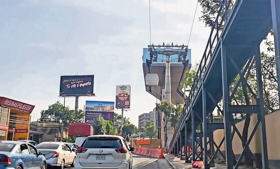 En estos días el tráfico se ha reducido considerablemente en la zona de construcción. Foto: Jorge Medellín / EL UNIVERSAL