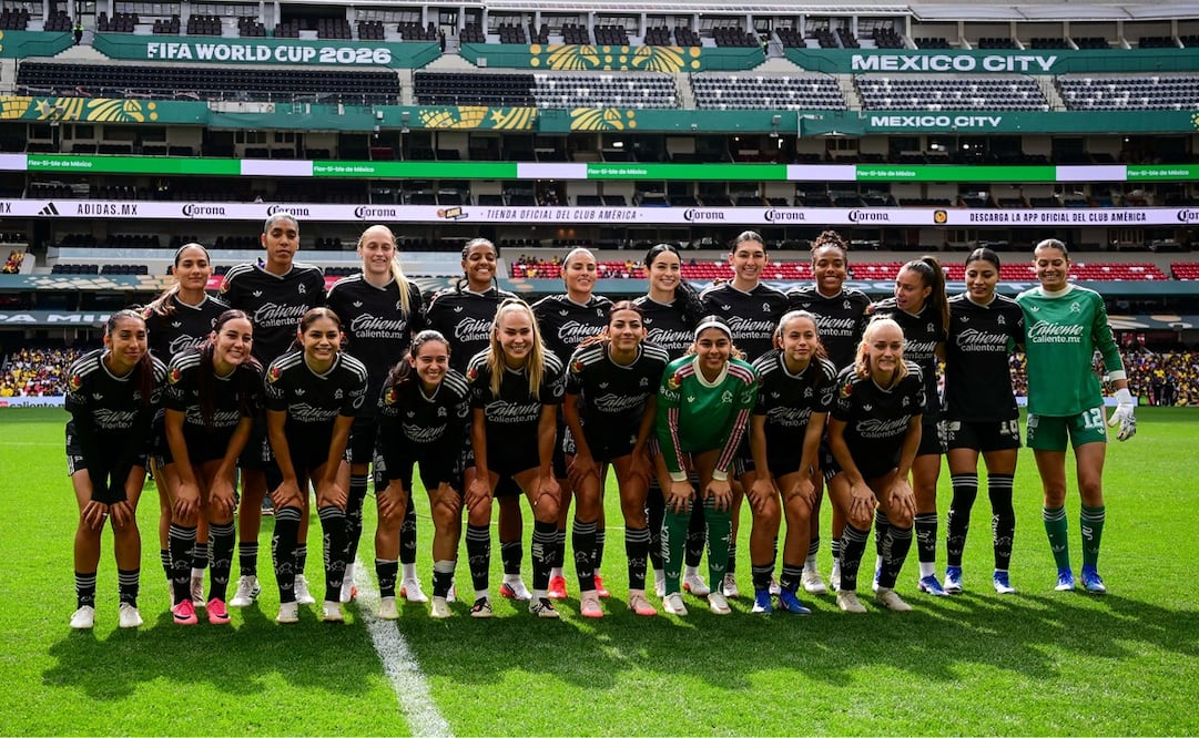 América Femenil durante su debut como local en el Apertura 2026, en el Estadio Banorte. FOTO: IMAGO7