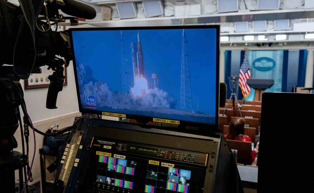 Lanzamiento de la NASA de la misión Artemis II el 1 de abril de 2026 (AP Photo/Alex Brandon)