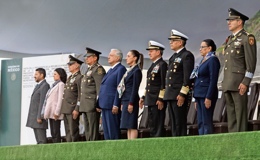 En el Heroico Colegio Militar, Sheinbaum Pardo indicó que en el “segundo piso” de la autollamada Cuarta Transformación van a fortalecer a la Guardia Nacional. Foto: Yaretzy M. Osnaya / EL UNIVERSAL