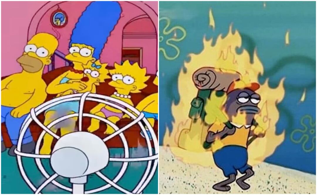 Memes ola de calor. Fotos: Redes Sociales