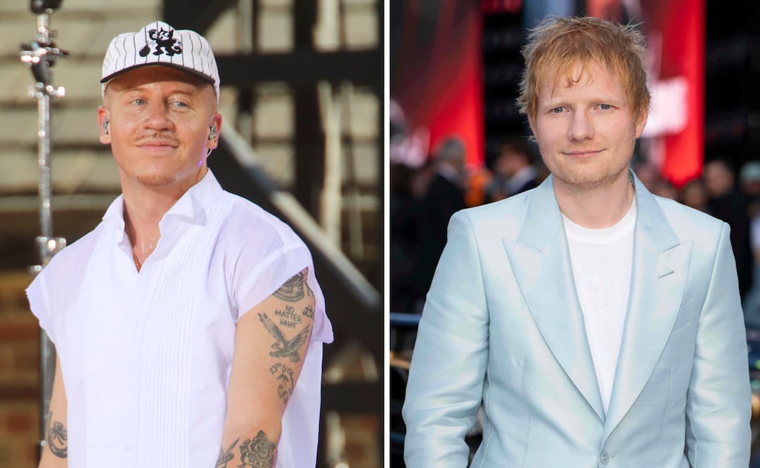 El artista Macklemore y Ed Sheeran.
Foto AP.