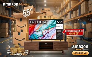 Amazon México rebaja pantalla LG 4K de 55 pulgadas por menos de 7 mil pesos; llévatela con jugoso descuento