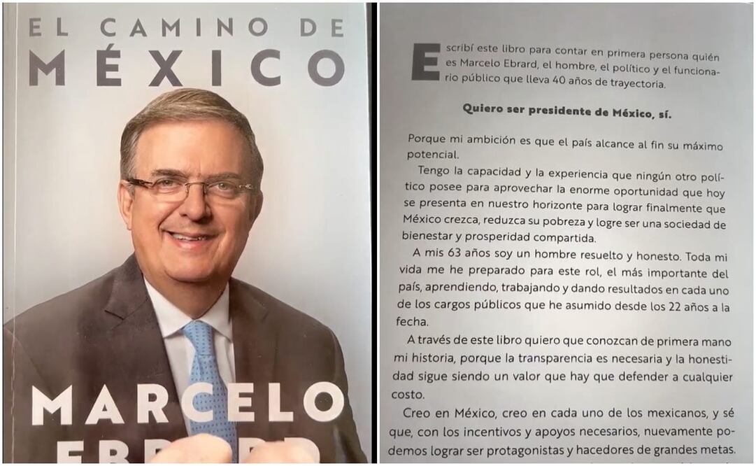Marcelo Ebrard presume su libro autobiográfico en sus redes sociales / Foto: Twitter  @m_ebrard