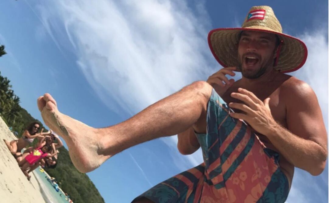 El actor compartió en Instagram fotografías de sus vacaciones en Puerto Rico.