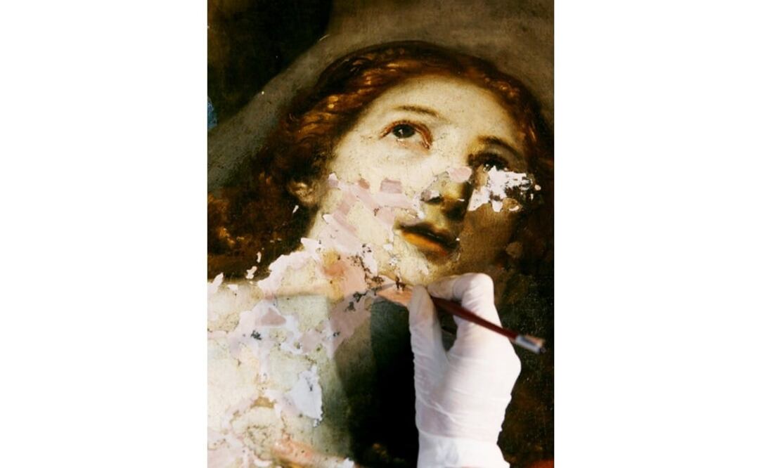 Como una metáfora de la historia de María Magdalena, unos restauradores trabajan en Granada en la recomposición de la cara de María Magdalena del  pintor español José de Ribera , "el Españoleto". Pocas figuras son tan controvertidas en la historia sagrada como María Magdalena. Foto: EFE