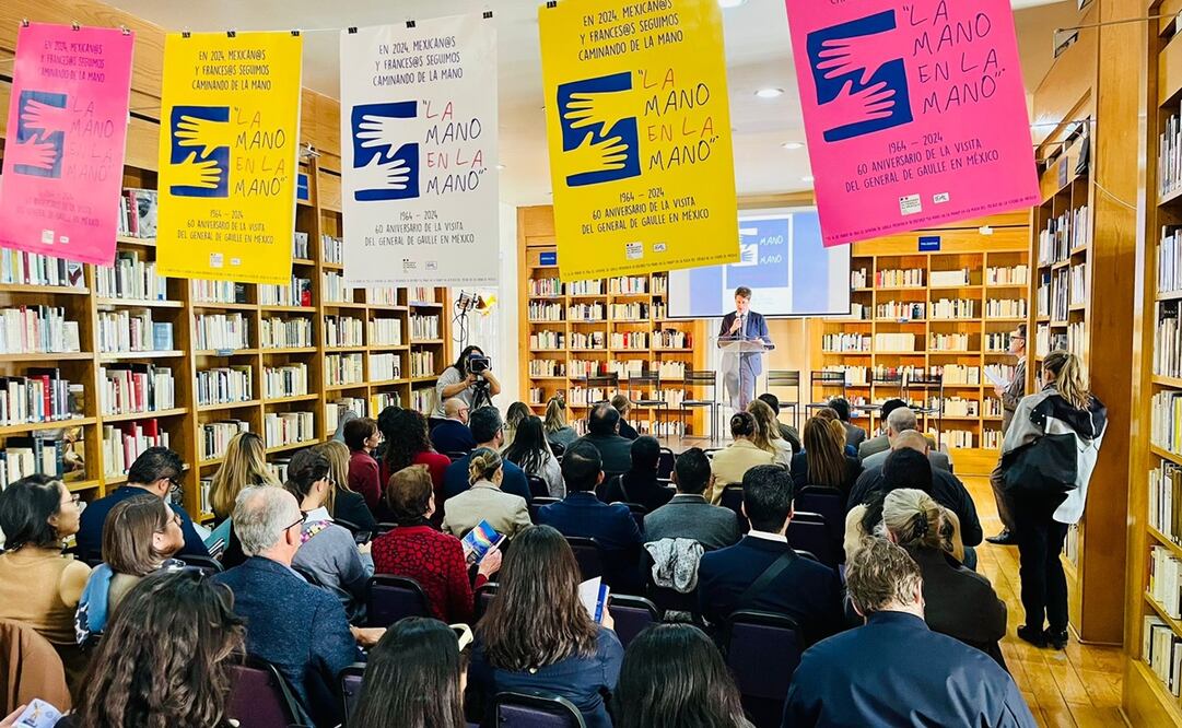 Jérôme Audin, Encargado de Negocios de la Embajada de Francia en México, presentó el programa cultural “La mano en la mano”. Foto: IFAL