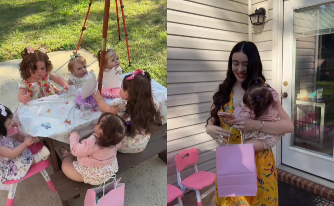 La creadora de contenido Karla Lemus se dedica a mostrar las rutinas de cuidado de sus bebés reborn en TikTok. Foto: Captura de pantalla @kl.reborn.oficial